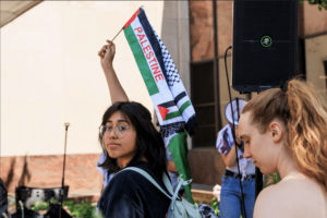 Pro-Palestinian protesters demonstrate - demanding that charges be dropped against protesters arrested during the clearing of an encampment at the University of Michigan Diag – File photo